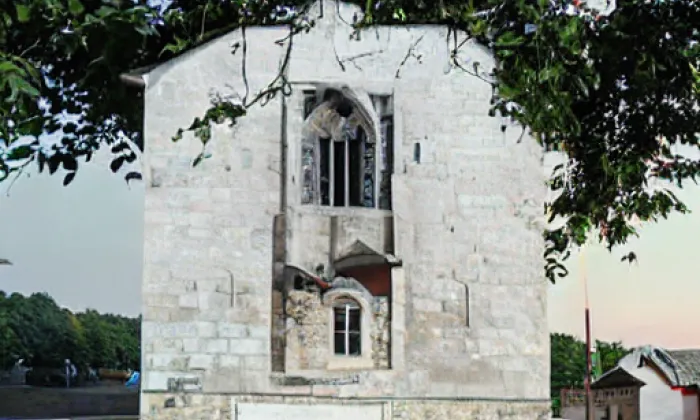 Boží muka - výklenková kaplička – noc