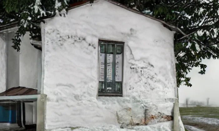Boží muka - výklenková kaplička – winter