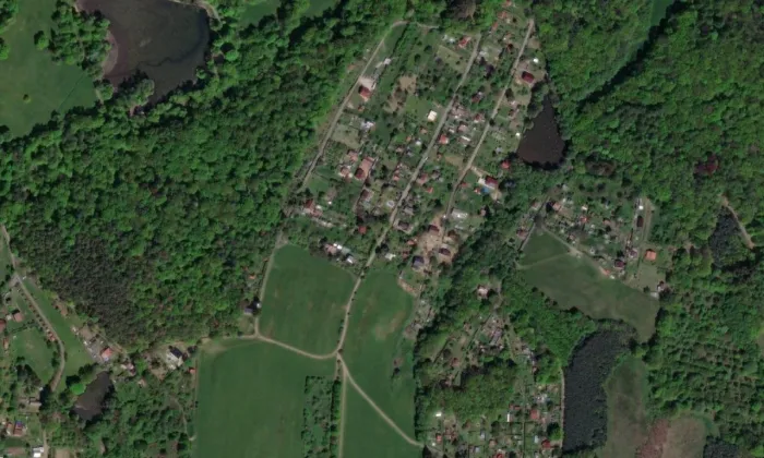 Boží muka (Heřmanův Městec) – letecký pohled