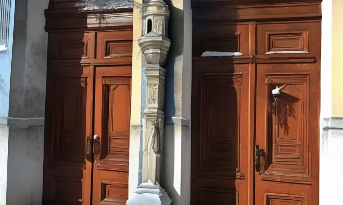 boží muka na Pražské – winter