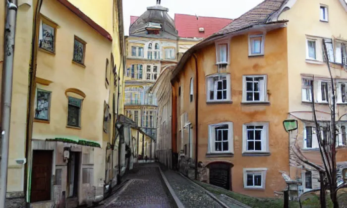 Boršov (Praha 1) – akvarel