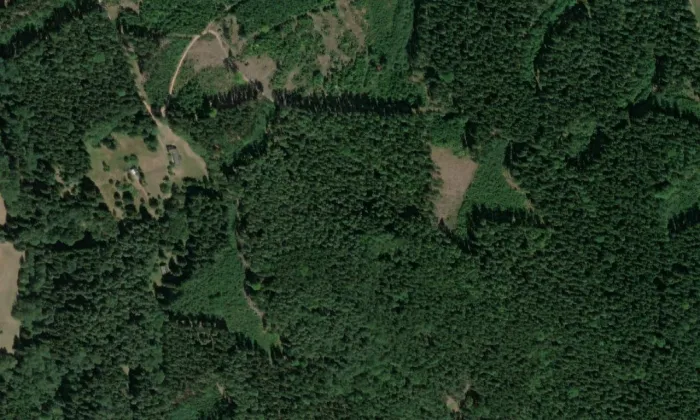 Bradlo – letecký pohled