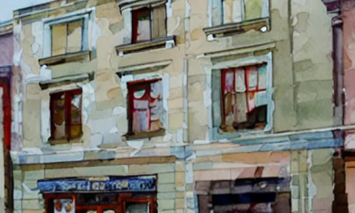 Brněnská 20 – akvarel