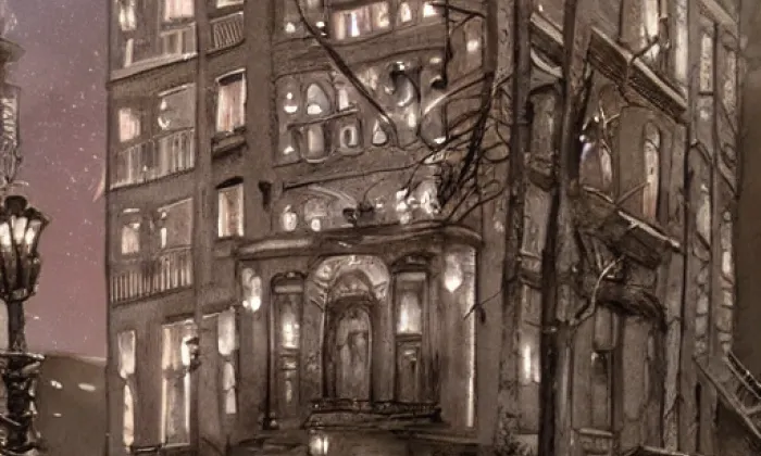 Broumovský klášter – noc