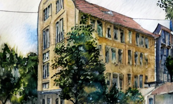 Brunclíkův mlýn – akvarel