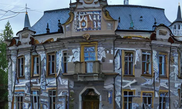 Budova městského muzea a galerie – zima