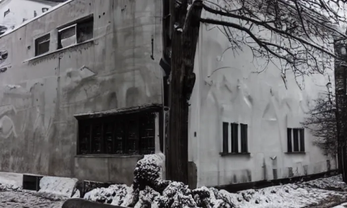 Budova projekce – winter