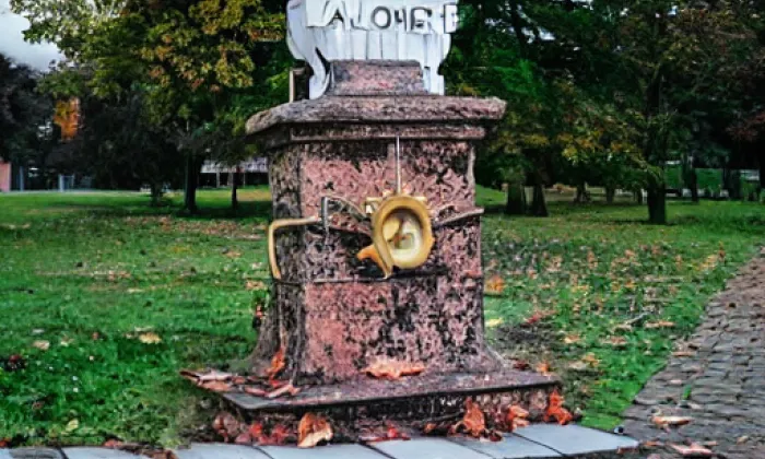 Busta Dr. B. Adlera – autumn