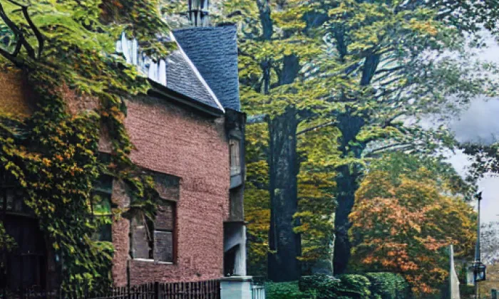 Busta F. L. Čelakovského od Vojtěcha Šípa – autumn