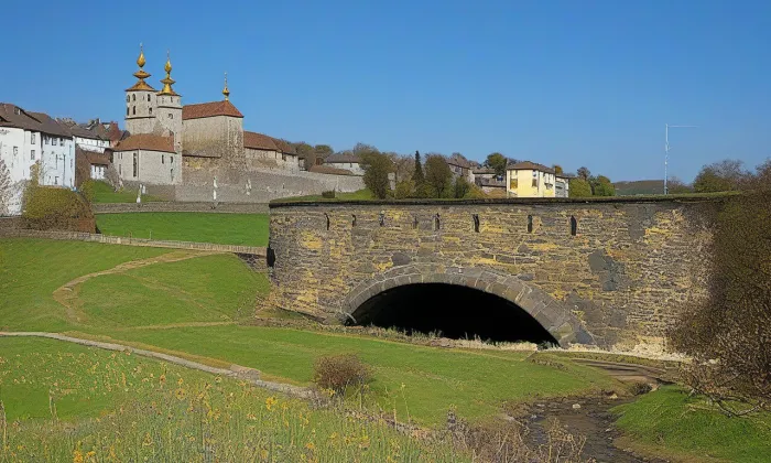 Bystřický můstek – iluminace