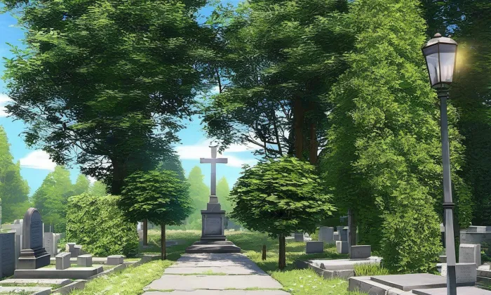 Centrální hřbitov v Českém Těšíně – summer