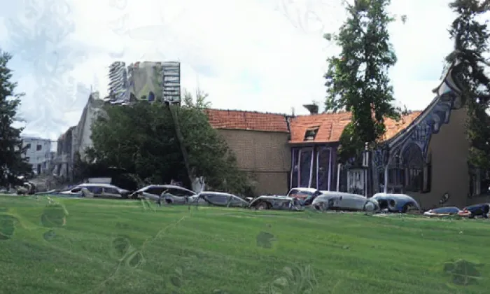 Centrální park Pankrác – podzim