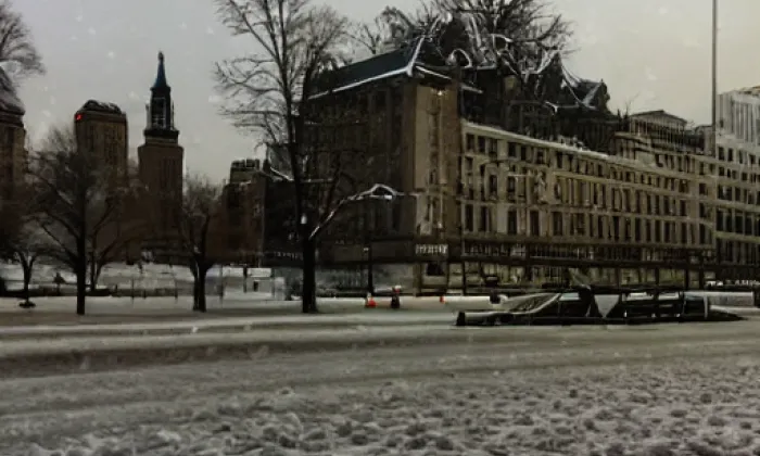 Charvátova vila – winter