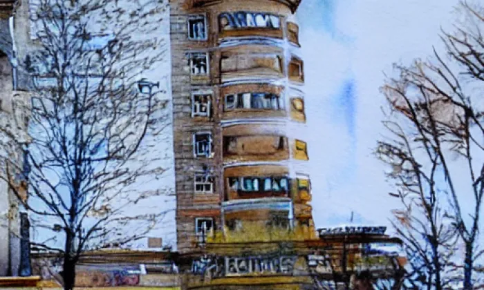 Cvilín – akvarel
