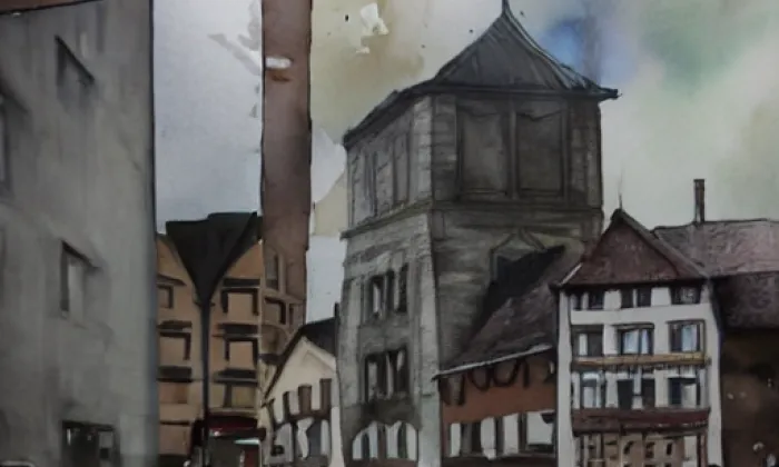 Dříň – akvarel