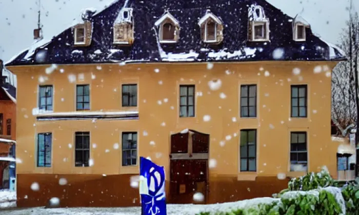 Děkanství v Bechyni – zima