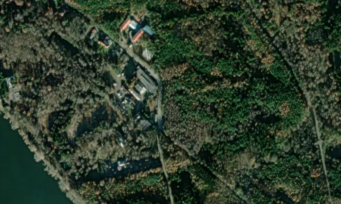 Důl Wannieck – letecký pohled
