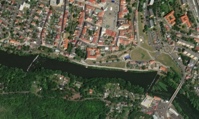 Dům čp. 103 – letecký pohled