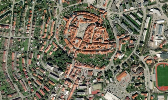 Dům čp. 109 – letecký pohled