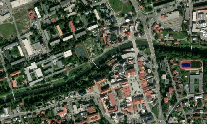 Dům čp. 115/3 – letecký pohled