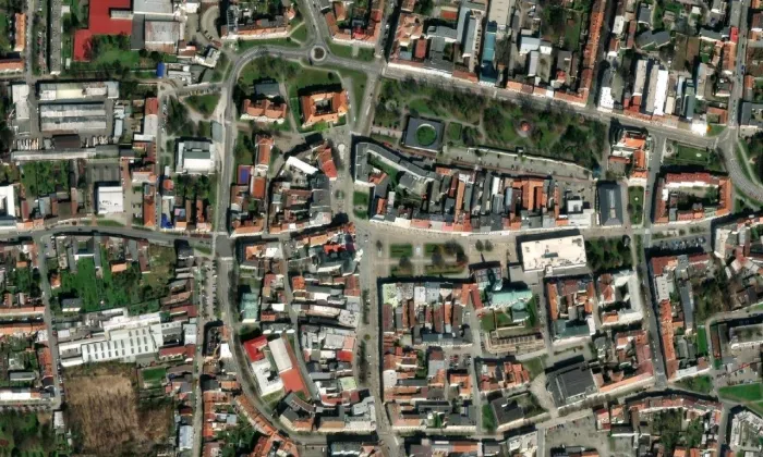 Dům čp. 121 – letecký pohled