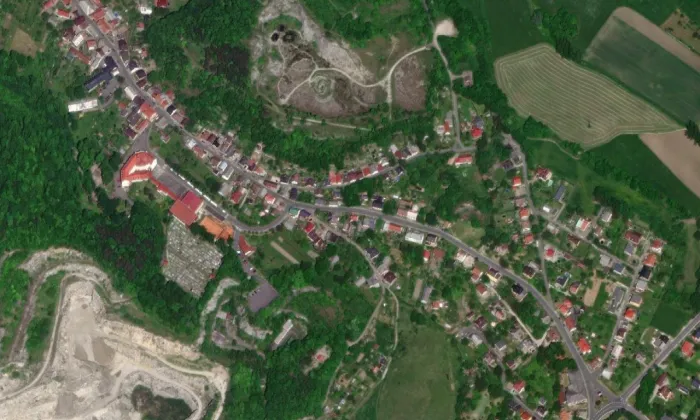 Dům čp. 172 – letecký pohled