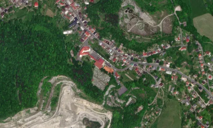 Dům čp. 176 – letecký pohled