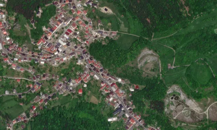 Dům čp. 197 – letecký pohled