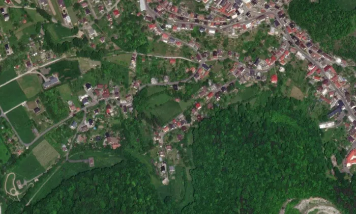 Dům čp. 211 – letecký pohled