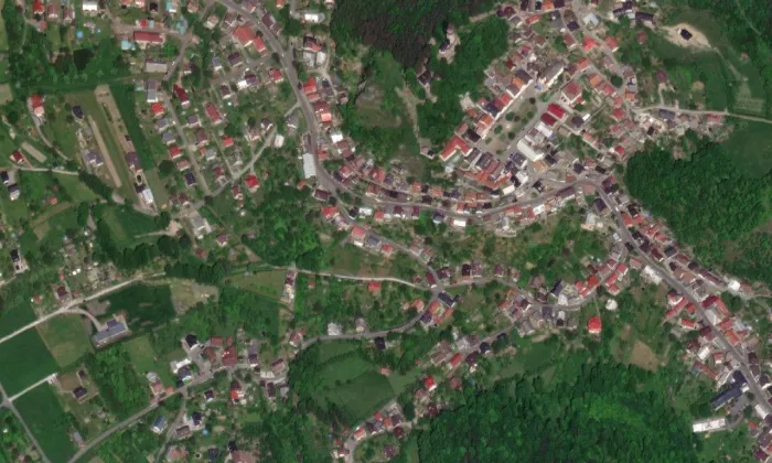 Dům čp. 292 – letecký pohled