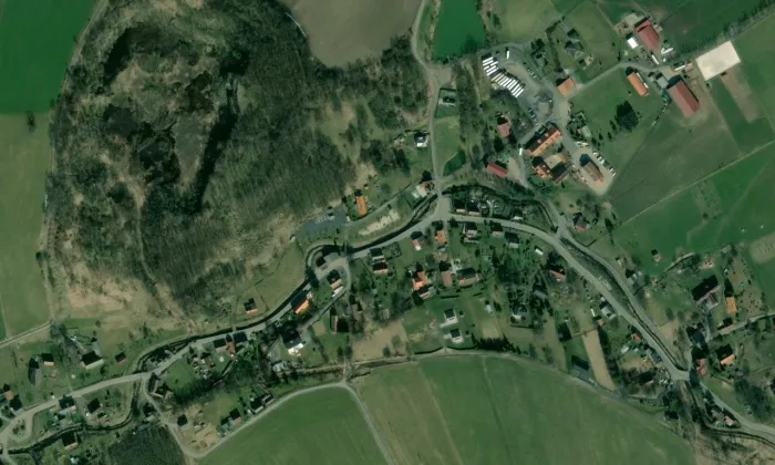 Dům čp. 29 – letecký pohled