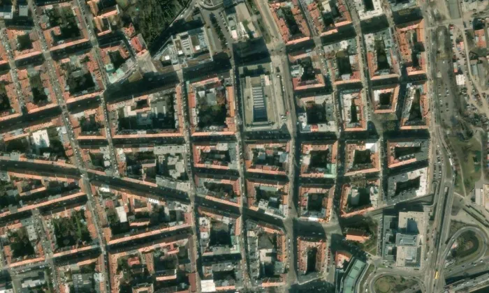 Dům čp. 694 Dukelských hrdinů – letecký pohled