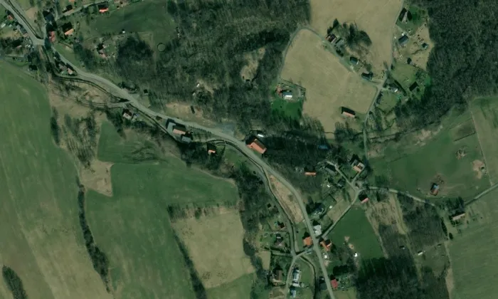 Dům čp. 6 (Heřmanice) – letecký pohled