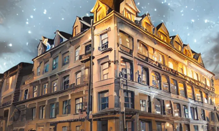 Dům Beseda – noc