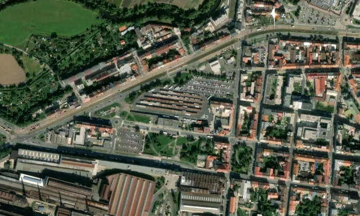 dům Jany a Jana Brummelových – letecký pohled