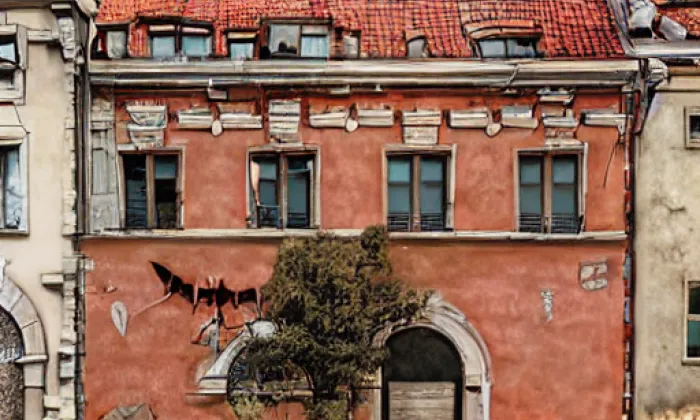 Dům kramáře Kříže – noc