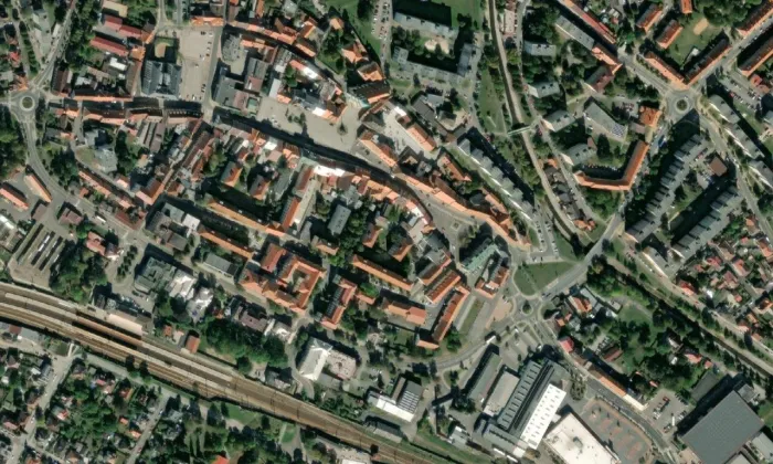dům U Čápa – letecký pohled
