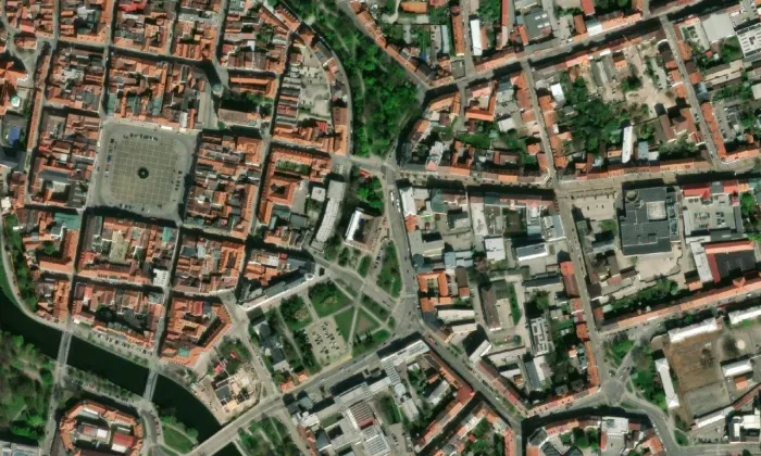 Dům U Ferusů – letecký pohled