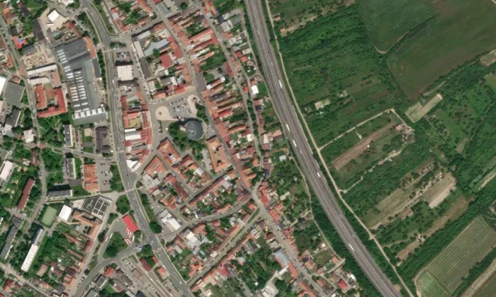 Dům U Synků – letecký pohled