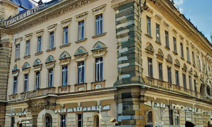 Daňkův palác – akvarel