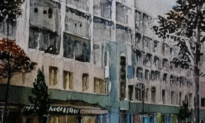 Dalbergův rybník – akvarel