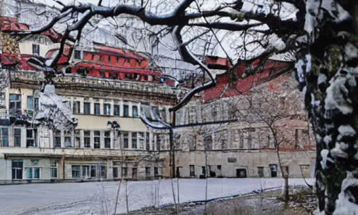 Dienzenhoferovy sady – noc