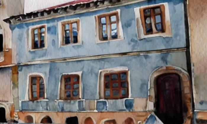 Dlouhá 21 – akvarel