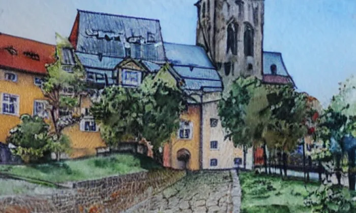 Domašice 7 – akvarel