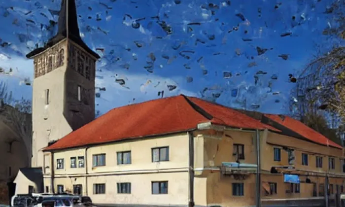 Domažlice – akvarel