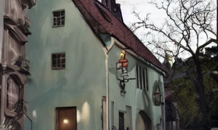 Domek U Zlatého slunce – noc