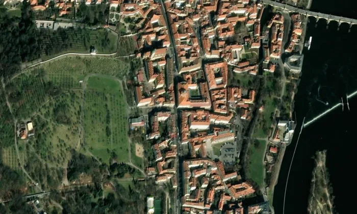 Dominikánský klášter (Praha 1, 1000151478) – letecký pohled
