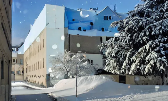Dominikánský klášter v Opavě – winter