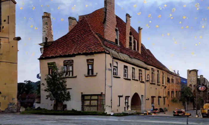 Domy čp. 366 a 282 - muzeum – iluminace