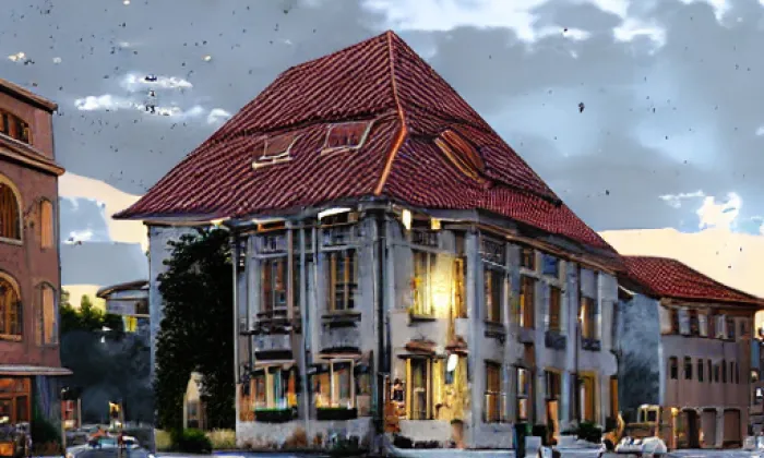 Domy čp. 366 a 282 - muzeum – noc